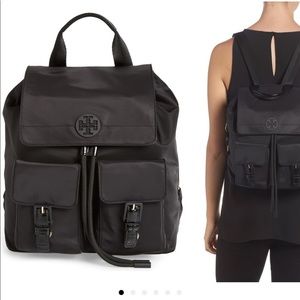 EUC TORY BURCH QUINN NYLON BLACK BACKPACK